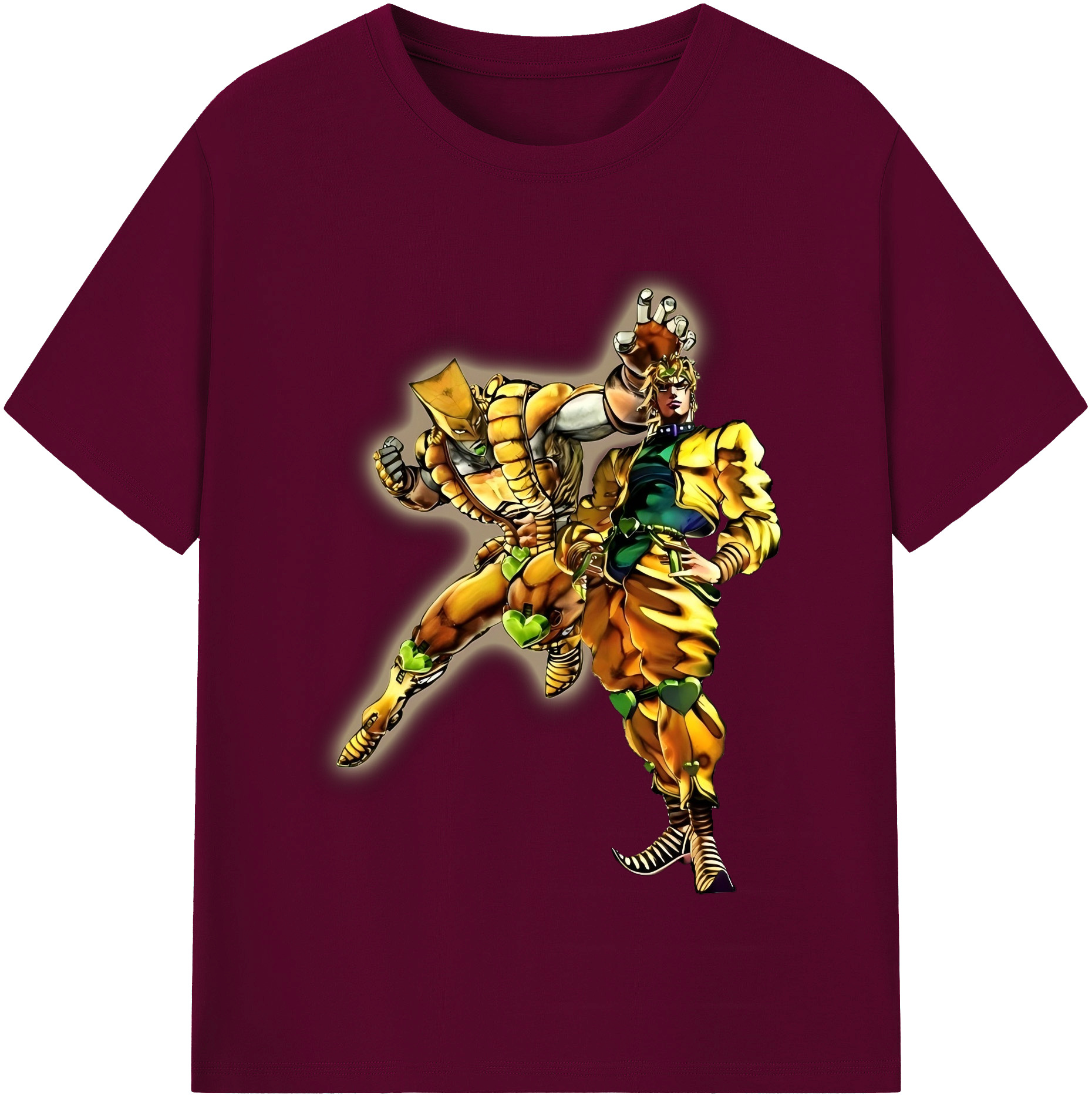 （画像用） ジョジョの奇妙な冒険 ディオ?ブランドー JoJo's Bizarre Adventure Dio Brando レディースカジュアルプリントTシャツ（綿100％）